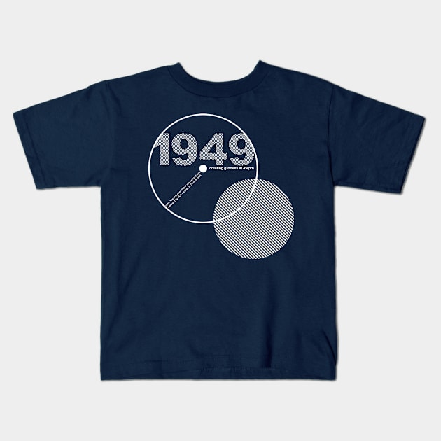 1949 The birth of 45rpm Kids T-Shirt by modernistdesign